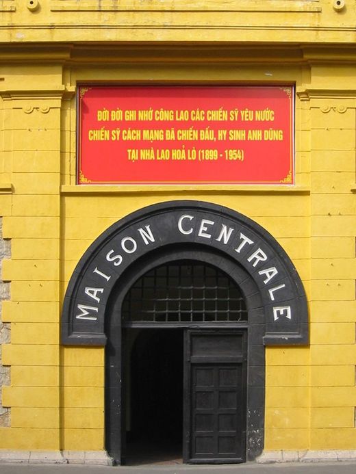 Entrance gate of Hoa Lo Prison Museum
