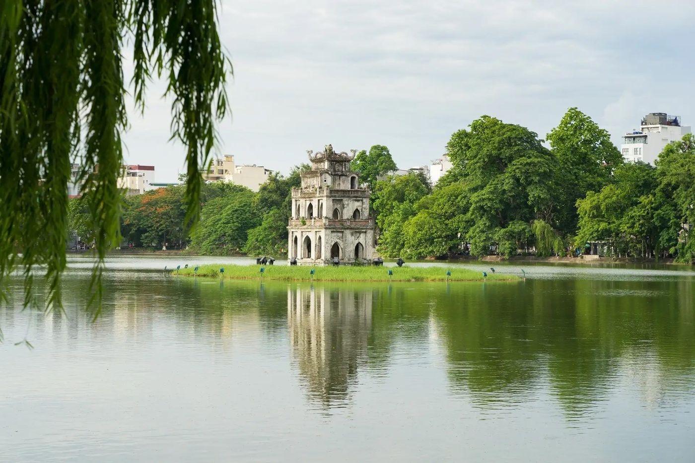 Turtle Tower on Hoan Kiem Lake, Hanoi